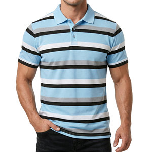 Chemises polo de golf pour hommes sur mesure, manches courtes, couleurs contrastées, séchage rapide, tricotées, prix de gros. - Product Image 6