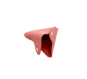 [Castello] Italian Pebble Leather Minimalist Triangular Coin Case Holder Pouch <b>Wallet</b> 9x9cm Hasps Closure Unisex Customise Logo - Product Image 4