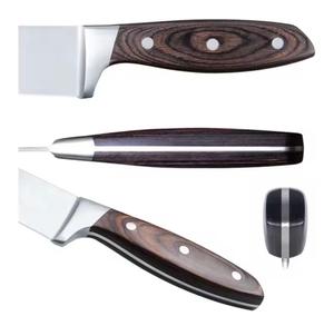 Handmade High Polish Stainless Steel Chef <b>Knife</b> with Wooden Handle 1 Year Warranty - Product Image 2