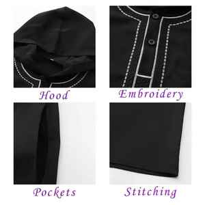 Jubba Traditionnelle Modeste pour Hommes – Vêtement de Prière Confortable en Coton Doux avec Encolure Anti-Statique Unique – Tenue Traditionnelle Musulmane - Product Image 3