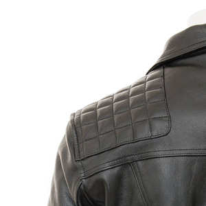 Veste en cuir pour homme, coupe ajustée, fabrication industrielle, aspect élégant, poids lourd, emballage personnalisé, veste d'hiver - Product Image 4