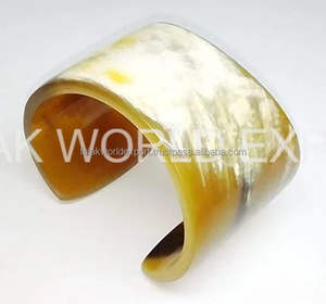 Unique horn wristwear Natural Buffalo Horn Cuff Bangles Polished Horn <b>Bracelets</b> for Women <b>Boho</b> Jewelry Fashion AccessoriesBy FWE - Product Image 3