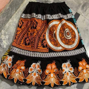Nouvelle jupe polynésienne imprimée respirante, longueur genou, personnalisée, de haute qualité, pour femmes, style îles du Pacifique, 100% polyester - Product Image 2