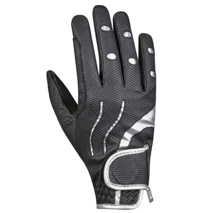 Premium Leather Horse Riding <b>Gloves</b> Full Finger Breathable Windproof Drawstring Equestrian <b>Gloves</b> <b>for</b> Men <b>Women</b> - Product Image 4