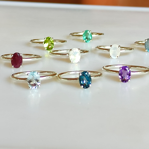 Bagues en pierre d'améthyste coupe brillante 925 bijoux en pierres précieuses ovales en argent Sterling pierre naturelle bagues de créateur de bijoux de mode personnalisées - Product Image 3