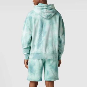 Heavyweight Thick Cotton Shorts and Hoodies Set Blank Custom Shorts and Sweatshirts Tie dye Oversize Loose Jumper and Short Set - Product Image 4