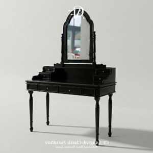 Selling ACF Series 6-2 Traditional Mahogany Wood Dressing <b>Table</b> Equipped With A Mirror And Several Drawers - Product Image 3