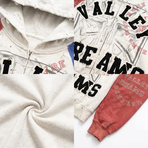เสื้อฮู้ดโอเวอร์ไซส์ Valley Dreams แขนเสื้อแบบแร็กแลน ผ้าฝ้ายเฟรนช์เทอร์รี่ สไตล์สตรีทแวร์สำหรับผู้ชาย แฟชั่นฤดูใบไม้ร่วง - Product Image 6