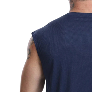 Camiseta sin mangas para hombre, atlética, ajustada, informal, para entrenamiento deportivo, gimnasio, ligera, transpirable, de secado rápido. - Product Image 4