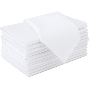 Serviette de table en tissu polyester/coton, rectangulaire, faite à la main, couleur unie, jetable, réutilisable, OEM ODM, vente en gros, en vrac - Product Image 4