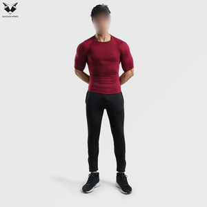 Camiseta de Manga Corta de Color Marrón Sólido de la Más Alta Calidad con Precio Razonable, el Mejor Proveedor, Nueva Llegada, Servicio OEM - Product Image 5