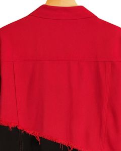 Veste en jean décontractée Mukhab pour homme – Collection automne, respirante, imperméable, réversible, coupe classique, effet vieilli, 100 % denim - Product Image 2