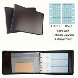 Carpeta Archivadora de Cheques NEXXGEN de 7 Anillos, Capacidad para 600 Cheques, para Hojas de 9" x 13", Carpeta Impermeable de PP con Cierre - Product Image 3