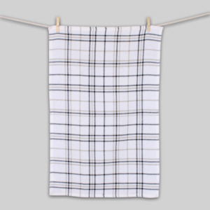 100% coton tissé rayure vérifier conception serviette de cuisine doux confort séchage à absorption rapide multi-usages nettoyage écologique lavage à la main - Product Image 2