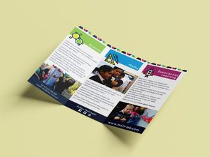 Custom Printed Tri Fold Paperboard <b>Box</b> UV Coating Handle Brochure Folding Advertising Packaging <b>Mixed</b> Color Recycled Materials - Product Image 2