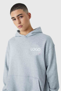 Custom <b>Men</b>’s Light Gray Tracksuit Set Hoodie <b>Jogger</b> Pants Matching Streetwear Casual Two Piece Sportswear - Product Image 5