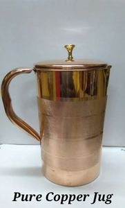 Service de carafes en cuivre pour une célébration de luxe sur le toit, ensemble de service en métal avec verres, durable et réutilisable pour la cuisine. - Product Image 2