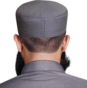 Chapeau de prière musulman brodé pour hommes, design haut de gamme, fabricant en gros de chapeaux Kufi - Product Image 3