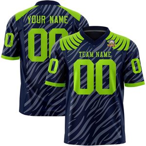 Maillot de football personnalisé pour jeunes hommes et femmes Chemises cousues en maille à manches courtes avec nom et numéro personnalisés - Product Image 4