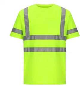 Wholesale High Visibility Reflective T Shirt Safety Uniform with Custom Embroidery and Printing Options - Product Image 1