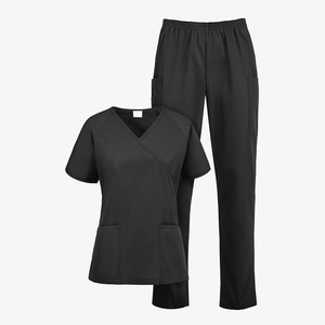 <b>Cheap</b> Price Woman Uniform Scrub Medical Surgical Anti Wrinkle Durable Fabric Comfortable Woman Uniform Scrub With Best <b>Stuff</b> - Product Image 3