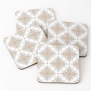 Posavasos de diseño famoso con tablero de MDF, impresión de adhesivo esmaltado, juego de 4 posavasos para té a un precio muy asequible. - Product Image 6