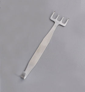 Écarteur chirurgical Ruya Freeman Rake, instrument chirurgical en acier inoxydable, manuel, 4 pointes acérées, 18 cm, 22 mm de large, CE, par Dentavex - Product Image 4