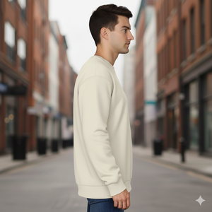 Sweat-shirt à col roulé pour homme en mélange de coton doublé, 12 couleurs au choix, grammage lourd 260-280 GSM, écologique, style décontracté hiver, motif uni - Product Image 4