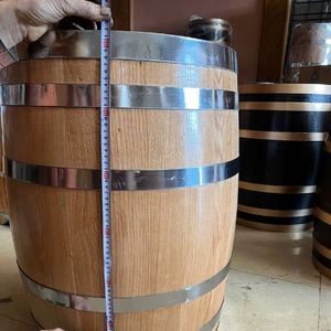 Barril de Madera Ecológico de Alta Calidad para Añejar Cerveza, Marca Blue Lotus Farm, Hecho a Mano, Duradero, Hermético, de Grado Alimenticio - Product Image 3