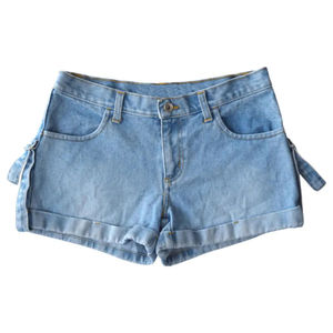 High Quality Canvas Denim Shorts Fashion High Waist Blue <b>Jeans</b> Casual Pants Elastic Waist <b>Drawstring</b> <b>Men</b> Quick Dry 180g Woven - Product Image 1
