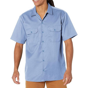 Chemise de travail à manches courtes boutonnée pour homme 2026 avec 2 poches, uniforme de sécurité pour agents et personnel de bureau - Product Image 3