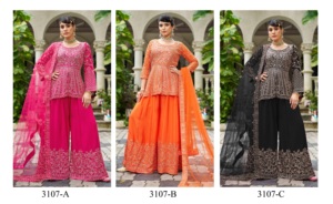 Portez des ensembles sharara au design attrayant pour les mariages, les festivals et toutes les occasions. Achetez directement auprès du fournisseur au prix de gros. - Product Image 6