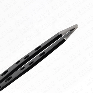 Custom Color Stainless Steel Eyebrow Tweezers 9 Hole Design Precision Beauty <b>Tool</b> Custom Logo Private Label - Product Image 6