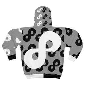 เสื้อฮู้ดซิปพิมพ์ลายแบบ Sublimation ทั้งตัว แฟชั่นสำหรับผู้ชายและผู้หญิง คุณภาพสูง ออกแบบโลโก้ตามสั่ง - Product Image 6