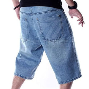 Pantalones Cortos de Mezclilla para Hombre, Estilo Urbano, Casual, Ecológicos, Suaves al Tacto, Corte Relajado, Transpirables, Cómodos, Hasta la Rodilla - Product Image 5