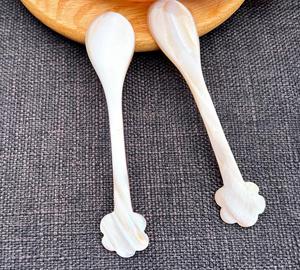 Mini Natural Mother of Pearl Cosmetic Spatula Skincare Cream Applicator Scoop Shell Makeup <b>Spoon</b> Wholesale - Macy - Product Image 1