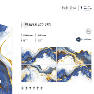 กระเบื้องพื้นผิวเงาแบบไดนามิก ขนาด 800x1600 1200x1800 750x1500 มม. ออกแบบมาเพื่อพื้นที่ที่มีสไตล์ พร้อมรูปลักษณ์เรียบเนียนและเปล่งประกาย - Product Image 1