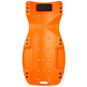 Sgabello Ergonomico in HDPE da 48 Pollici con Poggiatesta Imbottito, Doppio Vano Portautensili, Capacità 200 Kg, Arancione, per Riparazioni Auto - Product Image 5