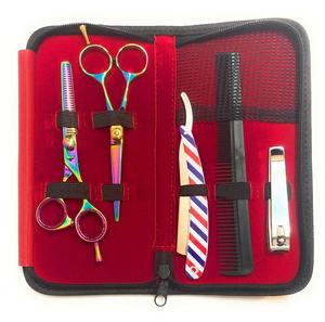 Ciseaux de coiffure professionnels en acier inoxydable japonais doré avec logo personnalisé pour salon de coiffure, vente en gros - Product Image 6