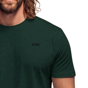 เสื้อยืดคอกลมสีเทาเข้มแขนสั้นสไตล์วินเทจสำหรับผู้ชาย เสื้อเปล่าเรียบง่ายใส่สบายทรงเข้ารูป เสื้อผ้าฤดูร้อนขายส่ง - Product Image 3