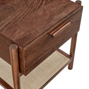 New Commercial Bedside Table with a Drawer | Wooden Nightstand for Apartment Bedroom Furniture Modern Design-Aswa - Product Image 4
