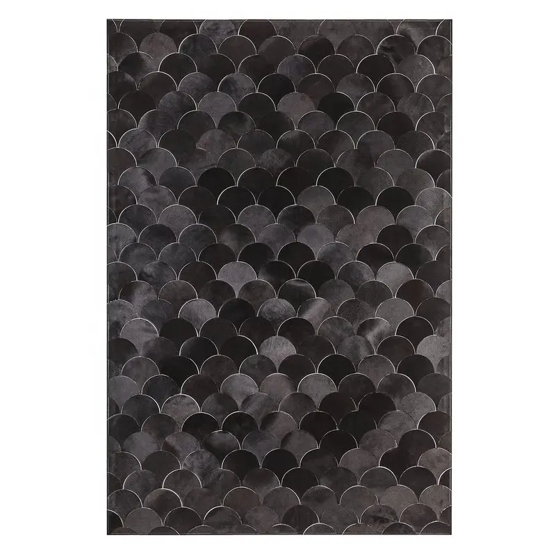 Cowhide Black hair-on Fur hide rugs And Carpets new design for the home decoration for indoor and outdoor area carpets