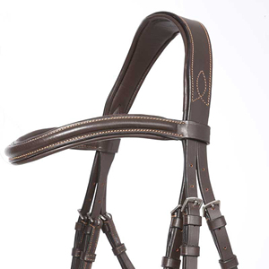 Wholesale Horse Riding Anatomically Shaped Premium Horse Bridle Headstall Contrast Stitching Equine Products Horse Halter Bridle - Product Image 5