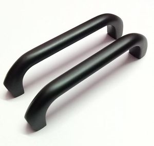 Poignée de meuble moderne noire mate, poignée de tiroir ronde pour cuisine, armoire, meubles - Product Image 6