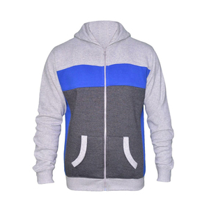 Survêtements de qualité supérieure pour hommes, multicolores, avec fermeture éclair, en molleton de coton, grandes tailles, pour l'entraînement et le jogging, avec poches. - Product Image 2