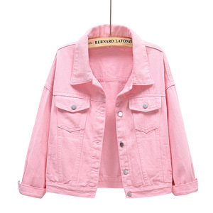 Chaqueta Vaquera Corta Holgada de Moda para Mujer, Transpirable, para Primavera, Otoño e Invierno, Estilo Casual - Product Image 5