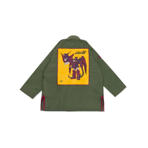 Kimono de Jiu-Jitsu Brésilien en Coton Sergé Perlé Vert Olive 450 GSM avec Sac de Transport – Uniforme de Compétition et d'Entraînement – Personnalisation OEM - Product Image 2