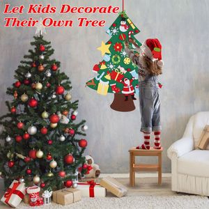 41 pezzo di decorazioni per albero di natale in feltro staccabile da te appese alla parete regalo per decorazioni natalizie per bambini e bambini - Product Image 3