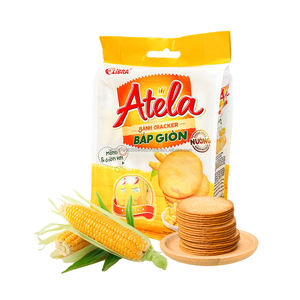 HALAL ISO ATELA Craquelins Croustillants de Maïs 228g Boîte de Sachet Salé Goût Sucré Emballage FMCG Vietnam Goût Savoureux Snack Exotique - Product Image 2