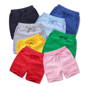 Logotipo personalizado bordado impreso algodón Snack baloncesto pantalones cortos de sudor conjunto multicolor niños bebé de talla grande Casual recto, - Product Image 1